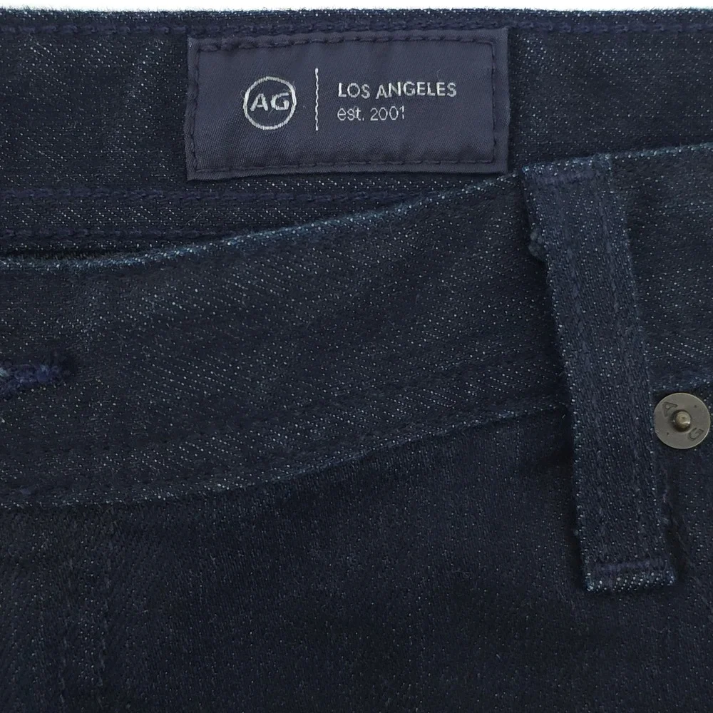 AG Adriano Goldschmied Mens Jeans Everett 40x34 Dark Blue Slim Straight Leg